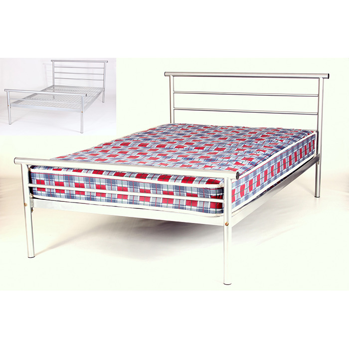 Hercules Contrast Silver Bedsteads From